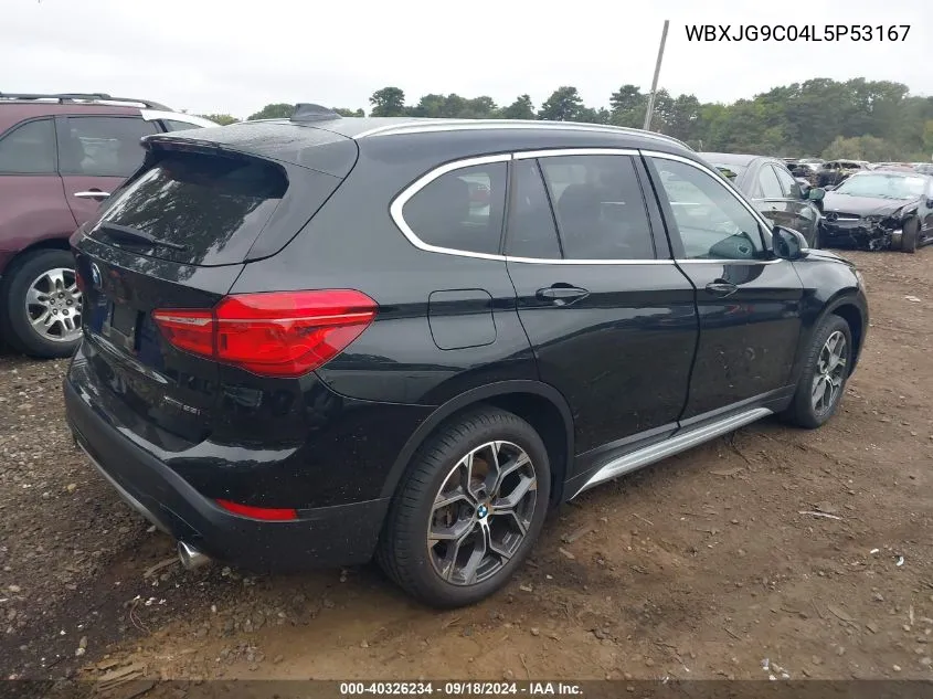 2020 BMW X1 xDrive28I VIN: WBXJG9C04L5P53167 Lot: 40326234