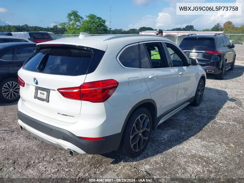 2020 BMW X1 xDrive28I VIN: WBXJG9C06L5P73758 Lot: 40474501