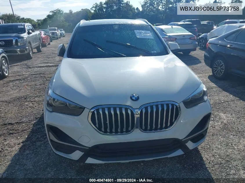 2020 BMW X1 xDrive28I VIN: WBXJG9C06L5P73758 Lot: 40474501