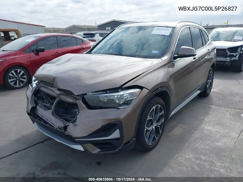 2020 BMW X1 Sdrive28I VIN: WBXJG7C00L5P26827 Lot: 40615904