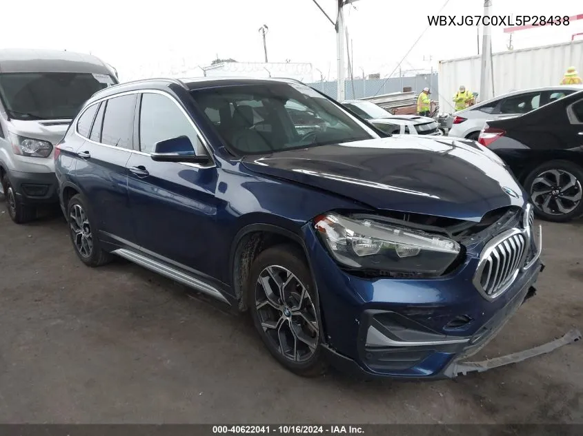 2020 BMW X1 Sdrive28I VIN: WBXJG7C0XL5P28438 Lot: 40622041