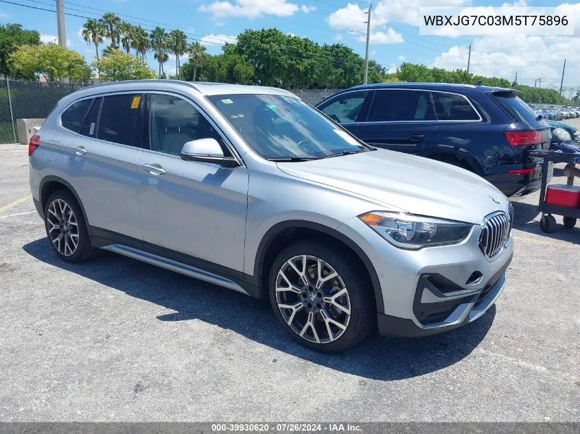 WBXJG7C03M5T75896 2021 BMW X1 Sdrive28I