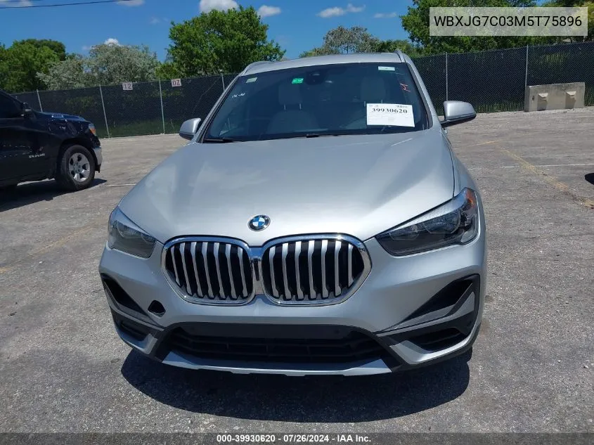 WBXJG7C03M5T75896 2021 BMW X1 Sdrive28I