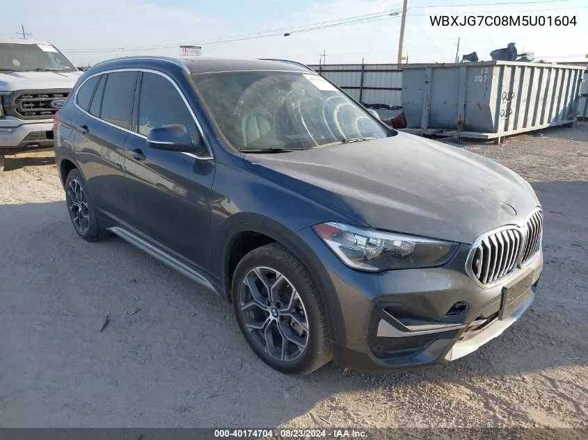 2021 BMW X1 Sdrive28I VIN: WBXJG7C08M5U01604 Lot: 40174704