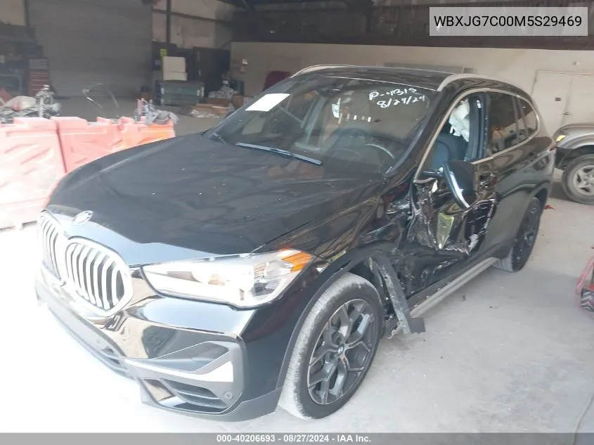 2021 BMW X1 Sdrive28I VIN: WBXJG7C00M5S29469 Lot: 40206693