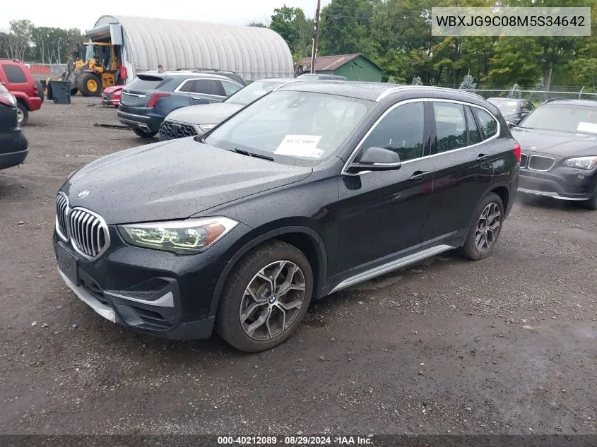 2021 BMW X1 xDrive28I VIN: WBXJG9C08M5S34642 Lot: 40212089