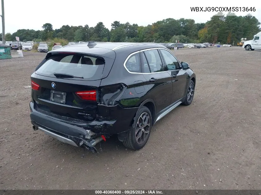 2021 BMW X1 xDrive28I VIN: WBXJG9C0XM5S13646 Lot: 40360400