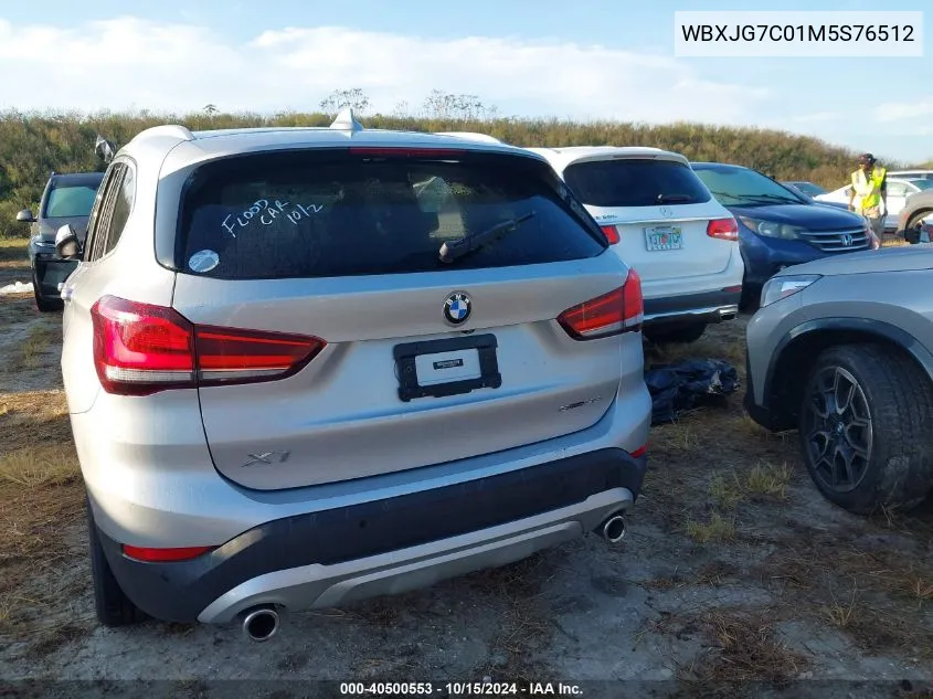 2021 BMW X1 Sdrive28I VIN: WBXJG7C01M5S76512 Lot: 40500553