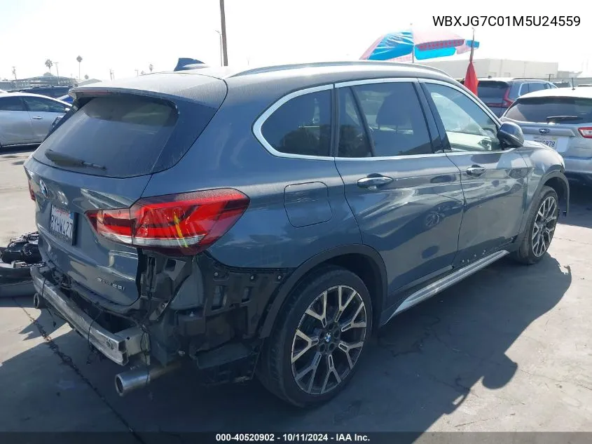 2021 BMW X1 Sdrive28I VIN: WBXJG7C01M5U24559 Lot: 40520902