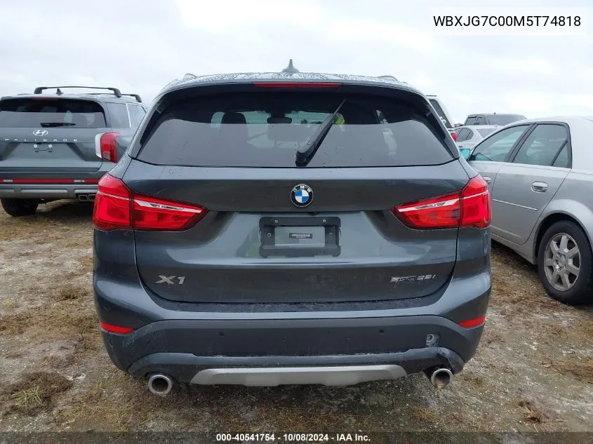 2021 BMW X1 Sdrive28I VIN: WBXJG7C00M5T74818 Lot: 40541754