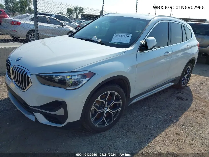 2022 BMW X1 xDrive28I VIN: WBXJG9C01N5V02965 Lot: 40130256