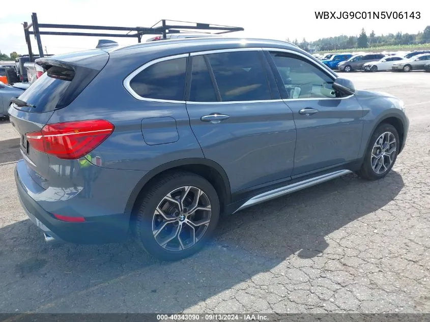 2022 BMW X1 xDrive28I VIN: WBXJG9C01N5V06143 Lot: 40343090