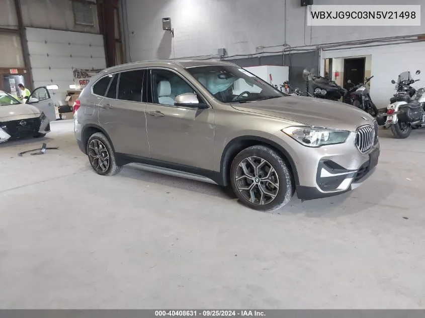 WBXJG9C03N5V21498 2022 BMW X1 xDrive28I