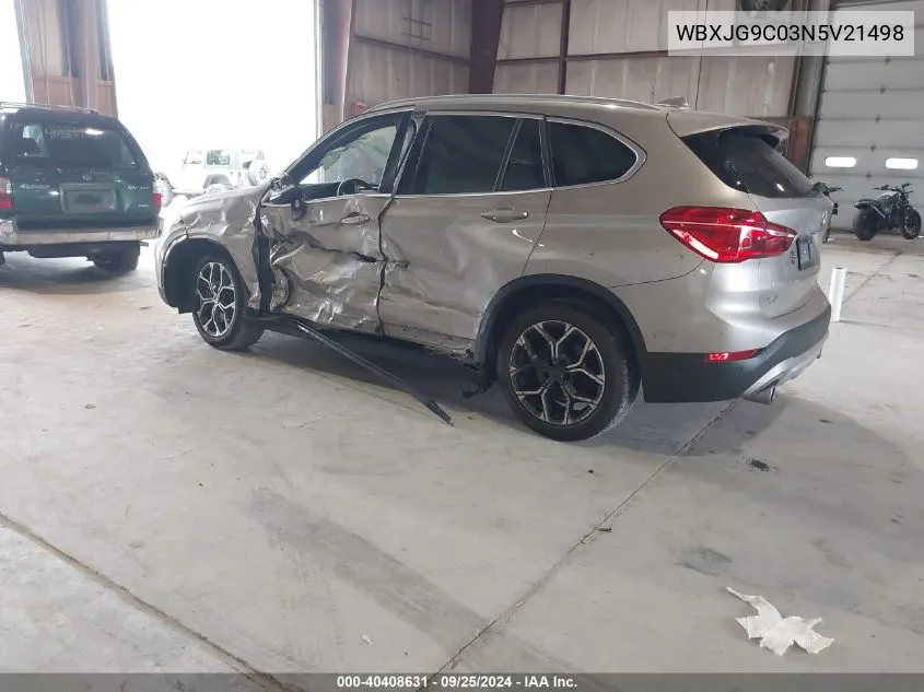 WBXJG9C03N5V21498 2022 BMW X1 xDrive28I