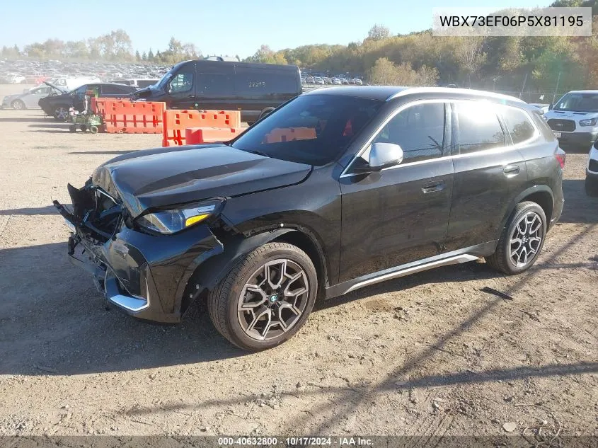 2023 BMW X1 xDrive28I VIN: WBX73EF06P5X81195 Lot: 40632800