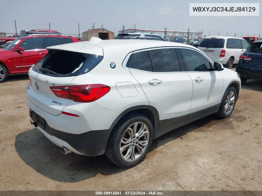 2018 BMW X2 Sdrive28I VIN: WBXYJ3C34JEJ84129 Lot: 39913541