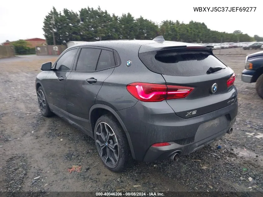 2018 BMW X2 xDrive28I VIN: WBXYJ5C37JEF69277 Lot: 40046206