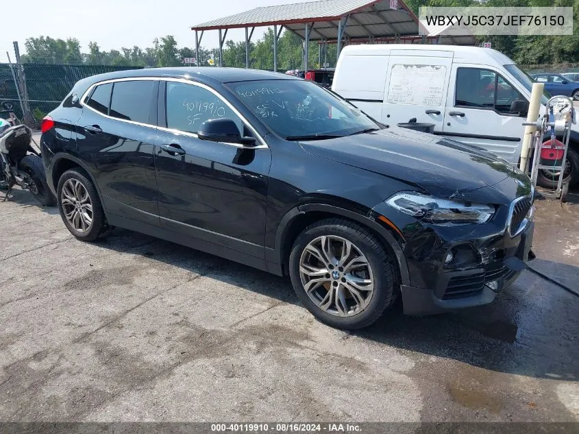 2018 BMW X2 xDrive28I VIN: WBXYJ5C37JEF76150 Lot: 40697775