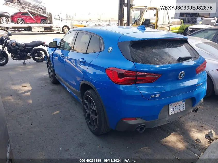 2018 BMW X2 Sdrive28I VIN: WBXYJ3C39JEJ82876 Lot: 40251399