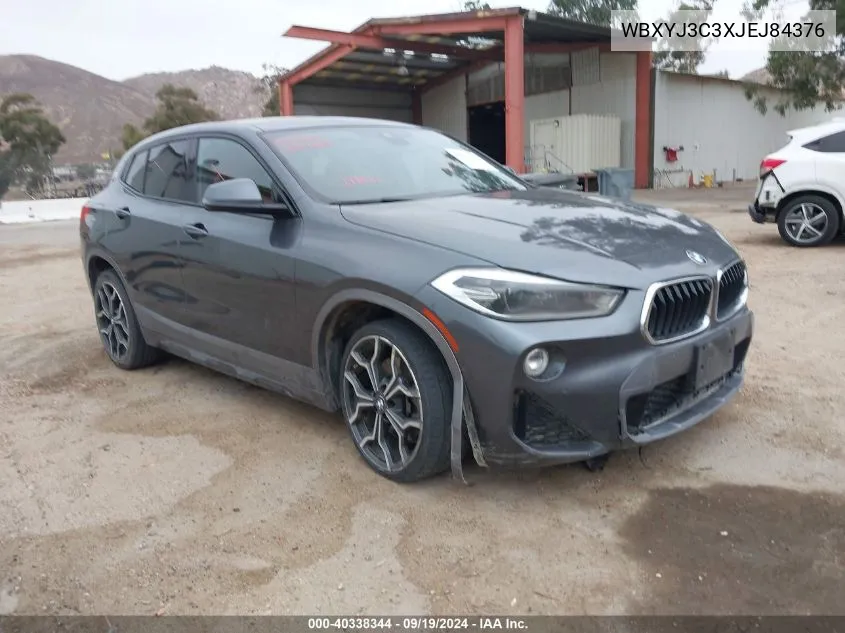 2018 BMW X2 Sdrive28I VIN: WBXYJ3C3XJEJ84376 Lot: 40338344