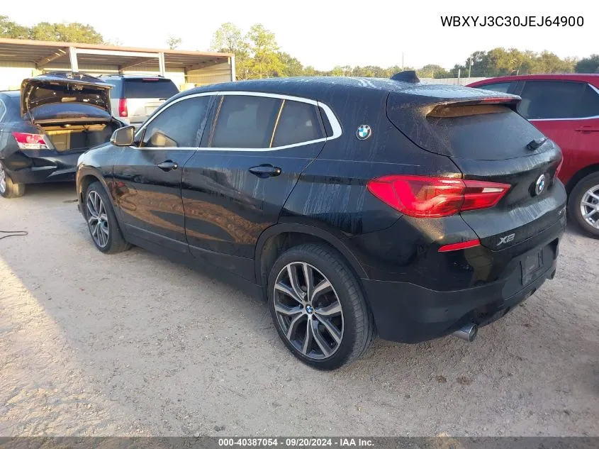 2018 BMW X2 Sdrive28I VIN: WBXYJ3C30JEJ64900 Lot: 40387054