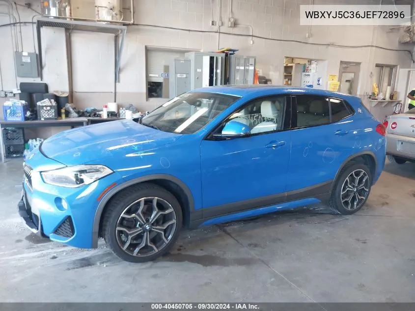 2018 BMW X2 xDrive28I VIN: WBXYJ5C36JEF72896 Lot: 40450705