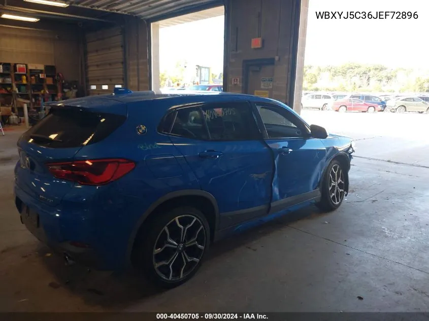 2018 BMW X2 xDrive28I VIN: WBXYJ5C36JEF72896 Lot: 40450705