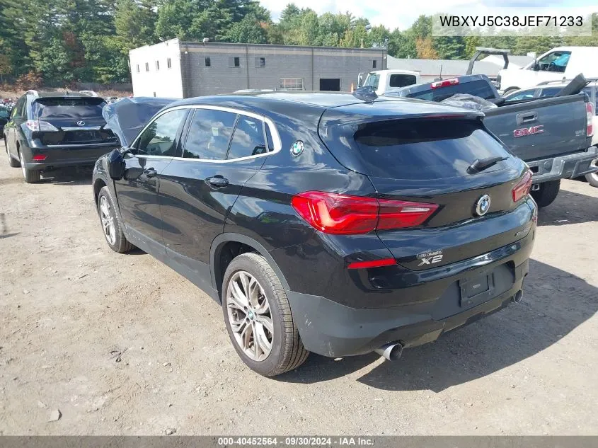 2018 BMW X2 xDrive28I VIN: WBXYJ5C38JEF71233 Lot: 40452564