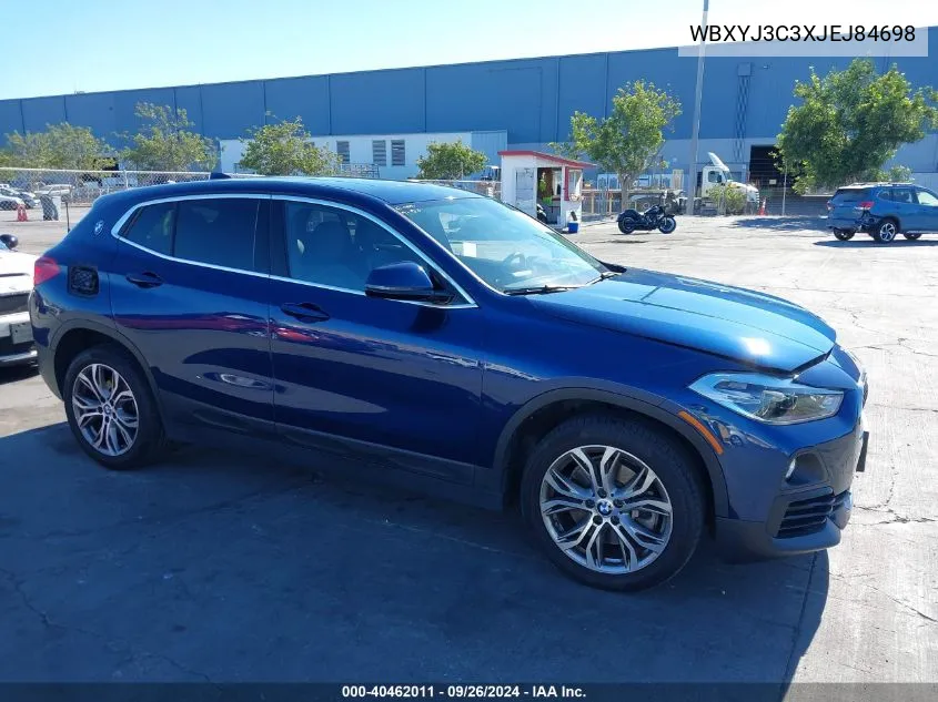 2018 BMW X2 Sdrive28I VIN: WBXYJ3C3XJEJ84698 Lot: 40462011