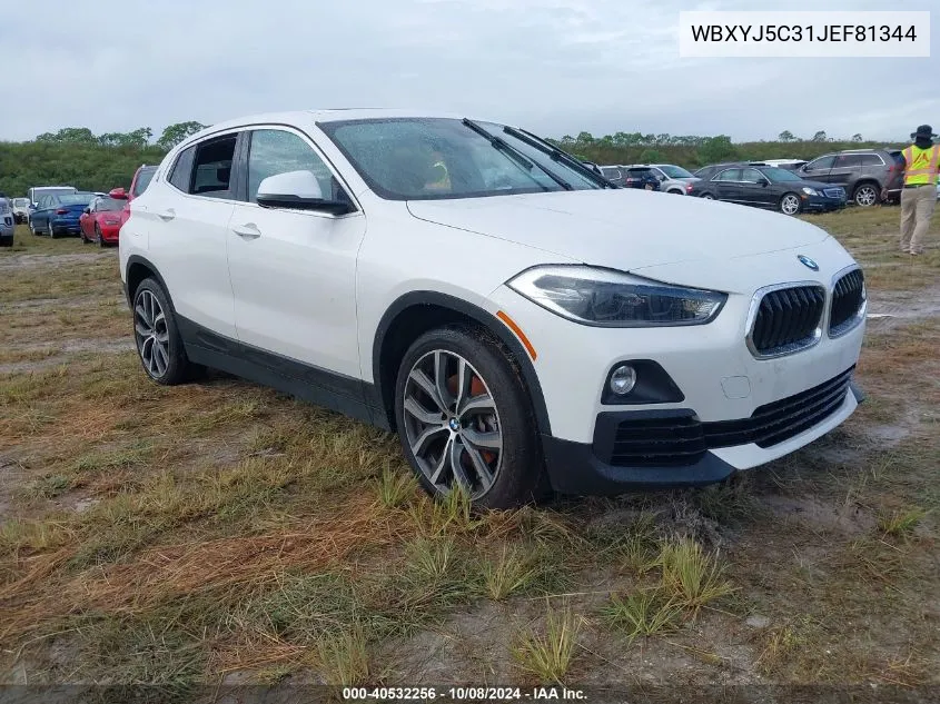 2018 BMW X2 xDrive28I VIN: WBXYJ5C31JEF81344 Lot: 40532256