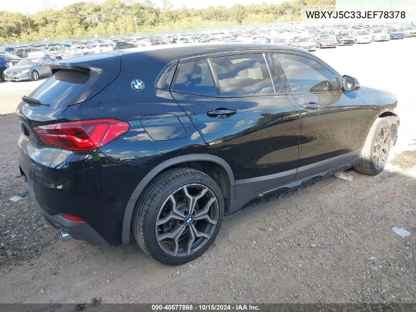 2018 BMW X2 xDrive28I VIN: WBXYJ5C33JEF78378 Lot: 40577868