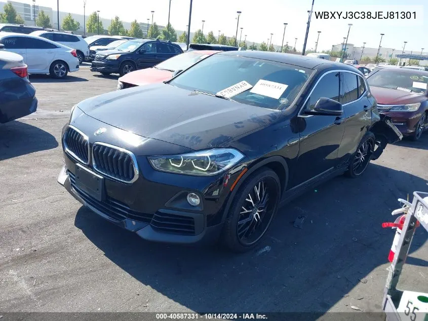 2018 BMW X2 Sdrive28I VIN: WBXYJ3C38JEJ81301 Lot: 40587331