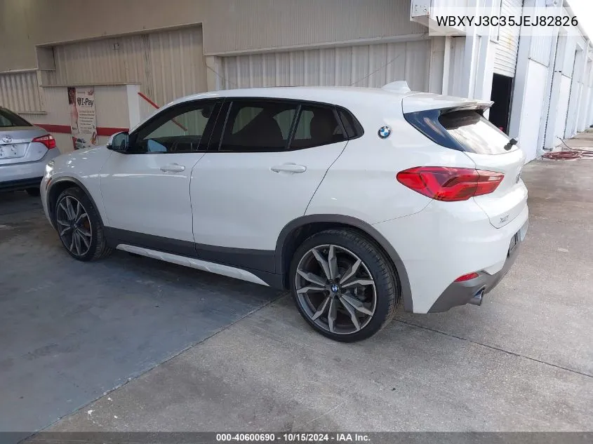 2018 BMW X2 Sdrive28I VIN: WBXYJ3C35JEJ82826 Lot: 40600690