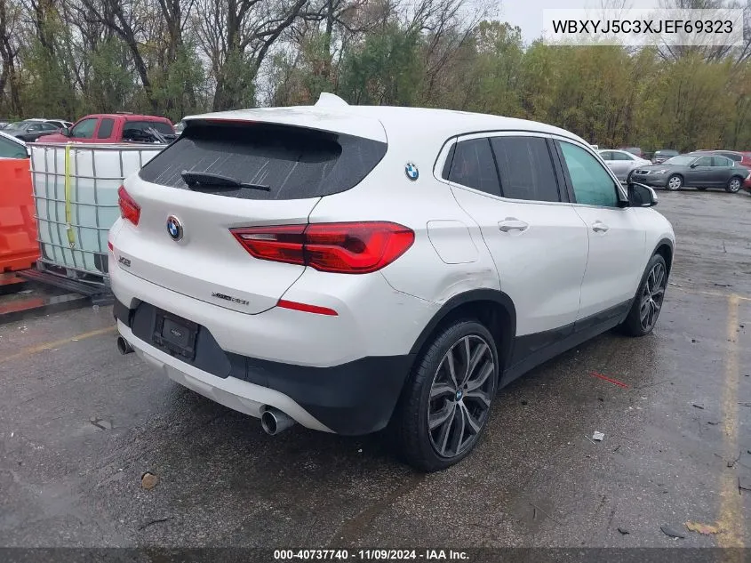 2018 BMW X2 xDrive28I VIN: WBXYJ5C3XJEF69323 Lot: 40737740