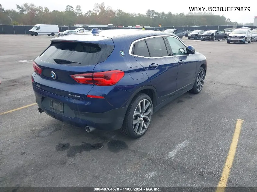 2018 BMW X2 xDrive28I VIN: WBXYJ5C38JEF79879 Lot: 40764578