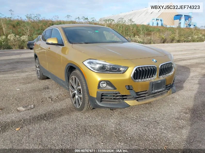 2018 BMW X2 xDrive28I VIN: WBXYJ5C32JEF74323 Lot: 40767671