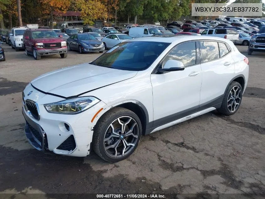 2018 BMW X2 Sdrive28I VIN: WBXYJ3C32JEB37782 Lot: 40772651