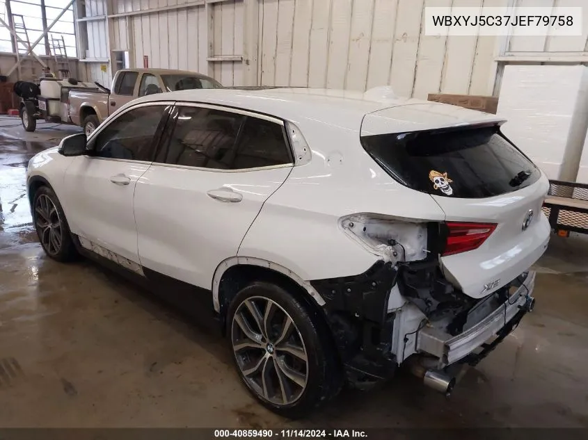 2018 BMW X2 xDrive28I VIN: WBXYJ5C37JEF79758 Lot: 40859490