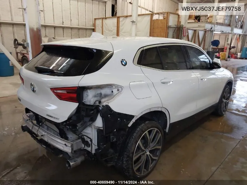 2018 BMW X2 xDrive28I VIN: WBXYJ5C37JEF79758 Lot: 40859490