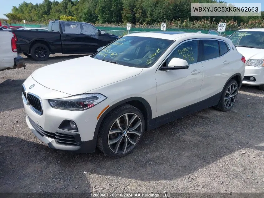 WBXYJ5C5XK5N62663 2019 BMW X2 X2