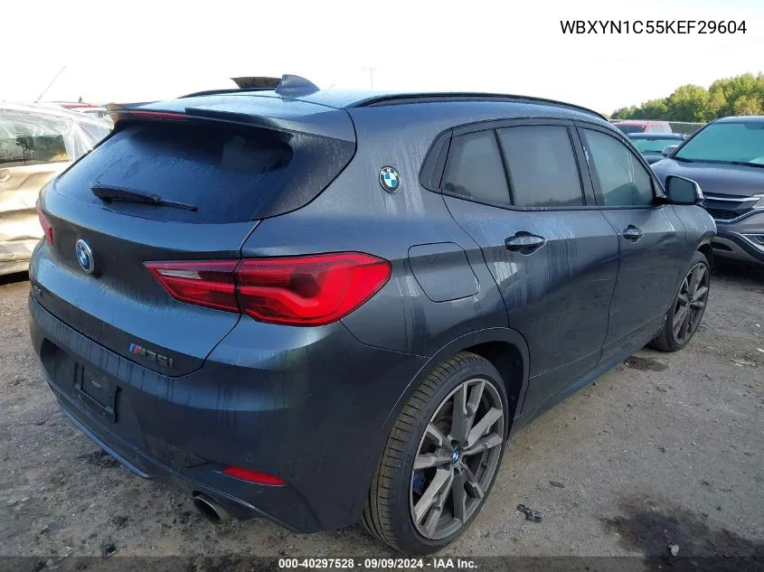 2019 BMW X2 M35I VIN: WBXYN1C55KEF29604 Lot: 40297528