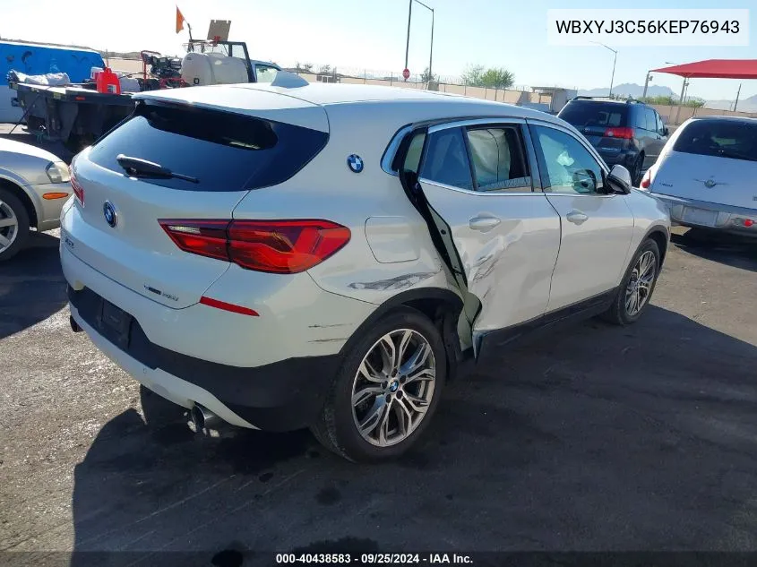 2019 BMW X2 Sdrive28I VIN: WBXYJ3C56KEP76943 Lot: 40438583