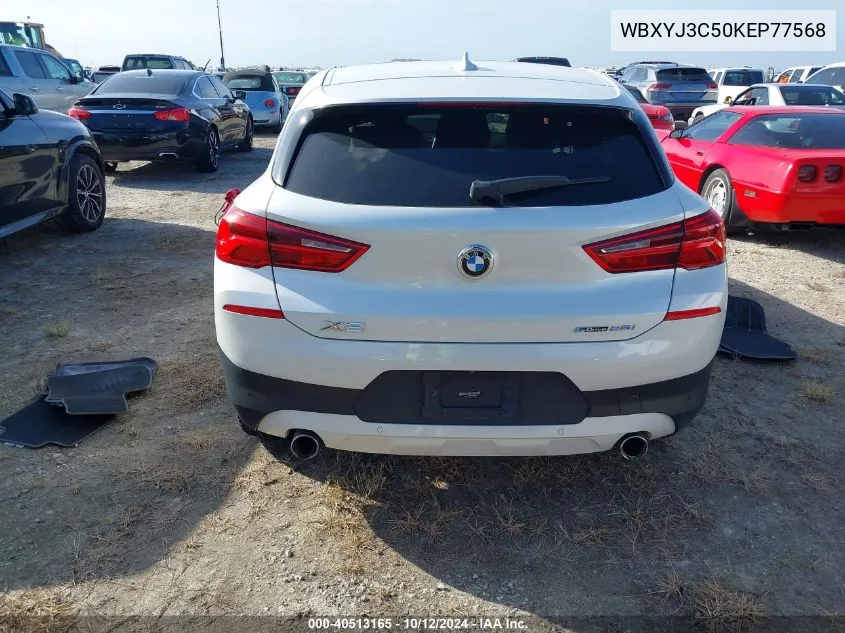 2019 BMW X2 Sdrive28I VIN: WBXYJ3C50KEP77568 Lot: 40513165