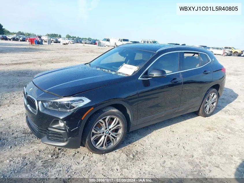 2020 BMW X2 xDrive28I VIN: WBXYJ1C01L5R40805 Lot: 39981017