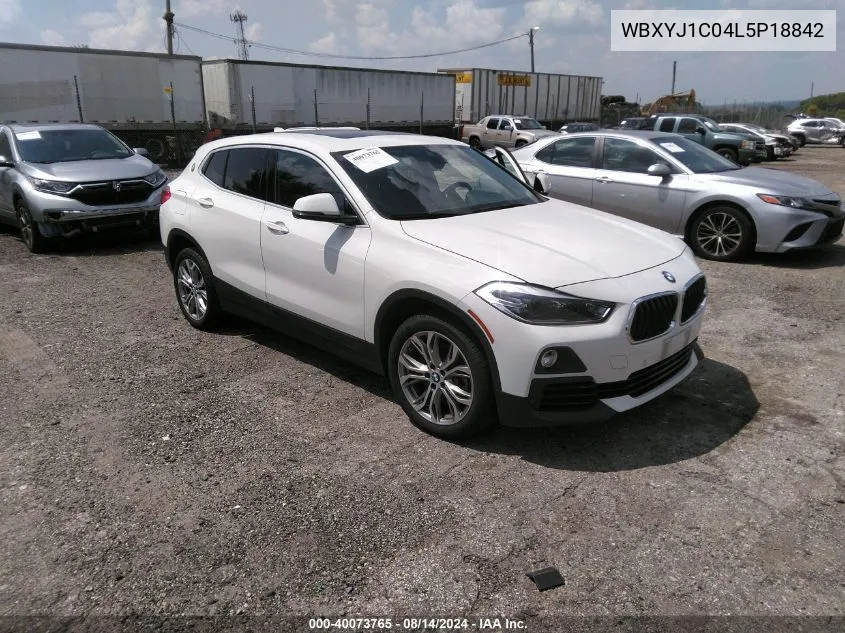 2020 BMW X2 xDrive28I VIN: WBXYJ1C04L5P18842 Lot: 40073765