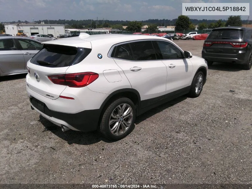 2020 BMW X2 xDrive28I VIN: WBXYJ1C04L5P18842 Lot: 40073765