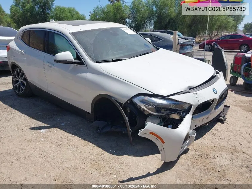 2020 BMW X2 xDrive28I VIN: WBXYJ1C02L5P85780 Lot: 40100651