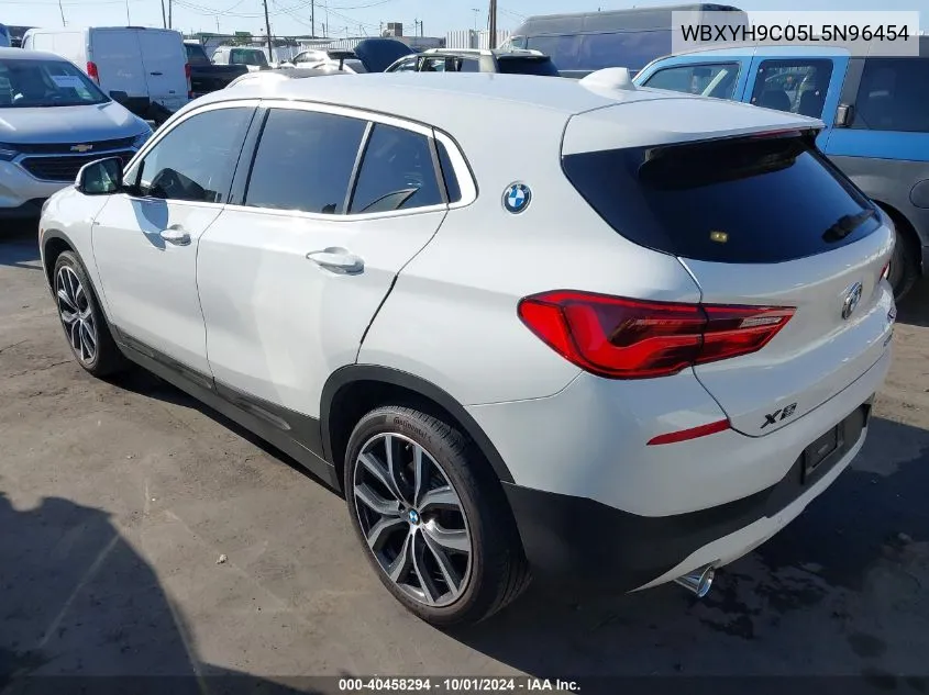 2020 BMW X2 Sdrive28I VIN: WBXYH9C05L5N96454 Lot: 40458294