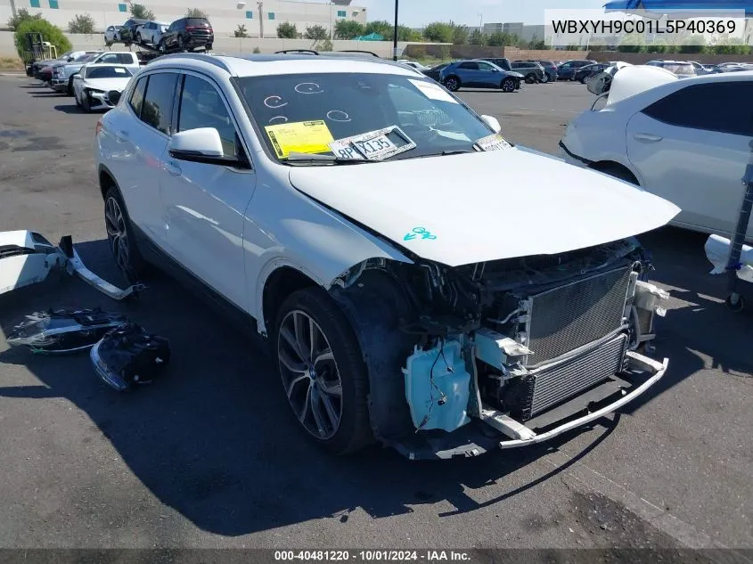 2020 BMW X2 Sdrive28I VIN: WBXYH9C01L5P40369 Lot: 40481220