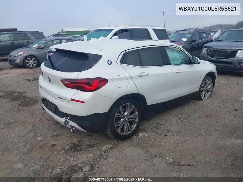 2020 BMW X2 xDrive28I VIN: WBXYJ1C00L5R55621 Lot: 40775587